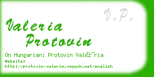 valeria protovin business card